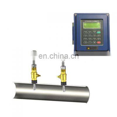 TUF2000B non contact water wall mounted fixed ultrasonic flowmeter