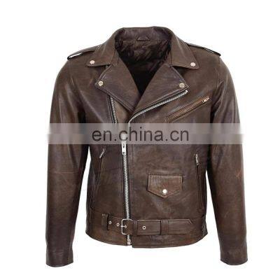 Hot Selling Breathable Windproof 100% Leather Motorbike Racing Jacket For Men photo-2
