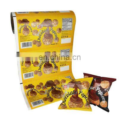 Automatic Machine Flexible Popcorn Roll Film Food Grade Rice Krispies Packaging Sachets Bags Aluminum Foil Packaging for Popcorn photo-2
