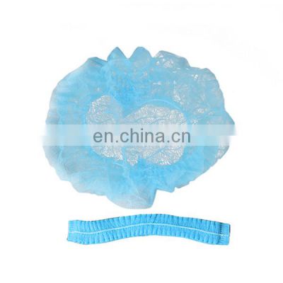 Factory price protective disposable colorful non-woven strip mob cap clip cap