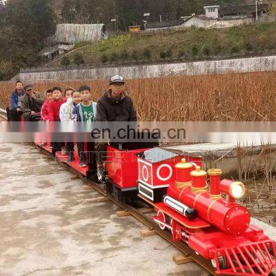 Mini steam train amusement park entertainment passenger tourist track trains for sale