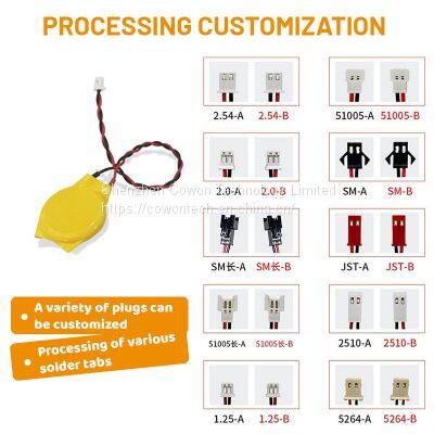 Replacement CR2450 With Sleeve and Cable Battery Internal BAT 10035 BAT10035 for Verifone VX805 Pos Machine photo-3