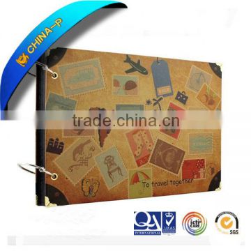 8 inch ring travel diy photo album kraft paper manual album