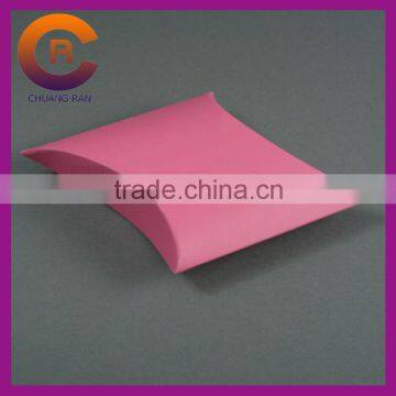 Pink blank custom made recycled paper pillow boxes