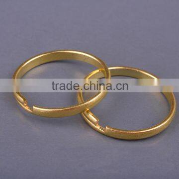 DIY Supplies Findings 17mm Diameter Round Unplated Brass Simple Ring photo-3