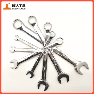 BODA 14-Piece High-quality. Combination Wrench Set for Sale, ChromeVanadium Steel, Long Pattern DesignInclude Metric Sizes 8mm-24mm With Storage Rack photo-3
