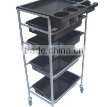 Beiqi salon metal wheel hair salon trolley , salon tool cart