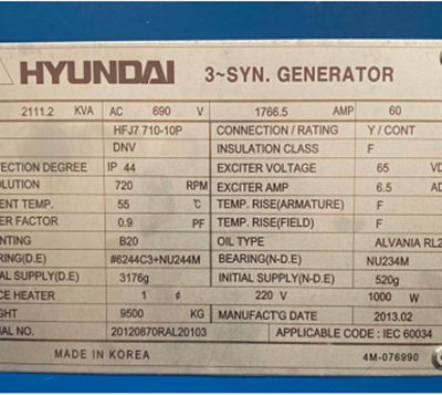 DOOSAN MAN 6L27/38 HFO Generator Sets and Spare Parts for 8MW Power Station photo-4
