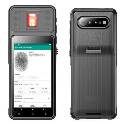 HF501 Hidon Factory 5.0 Inch Android 12 4GB+64GB IPS HD Screen 4G Handheld Terminal PDAs With NFC Fingerprint and 2D Barcoder Scanner photo-2