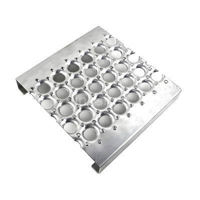 Platform Walkway Dedicated O-Type Fisheye Aluminum Alloy Anti-Slip Bracket, Slide Board Anti-Slip Safety Perforated Grille photo-2