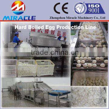 Egg processing line/spiced corned egg making plant/cooked egg peeling machine for egg deep process factory