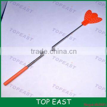 Good quality Stainless steel fashion Extendable handle Plastic flyswatter