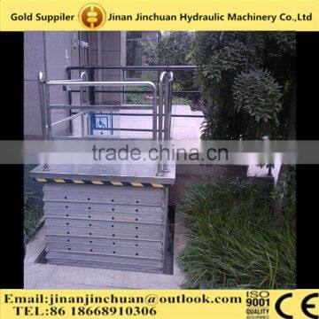 JINCHUAN high-tech vertical wheelchair lift/home lift/disabled lift mill