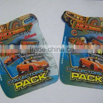 colorful plastic packaging bag used for game card packaging