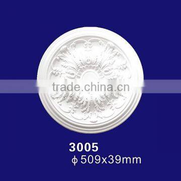 3005 New Types of Suspended Prices Low PU Artistic Ceiling Medallion