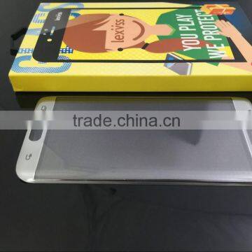 2016 newest for samsung galaxy s7 edge 3D curved tempered glass Brushed electroplating full cover screen protector