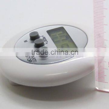 2.5 Inch 4 Digit Minute/Second LCD Round Refrigerator Countdown Timer