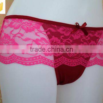 Extreme Excellent Quality Romantic Red Sheer G-string photo-2