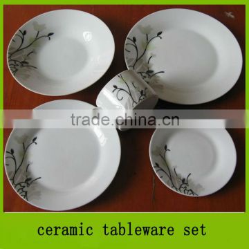 hot sale ceramic tableware set,dinnerware,tableware,ceramicware,porcelain ware