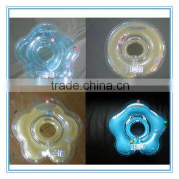 Inflatable baby swim neck float collar