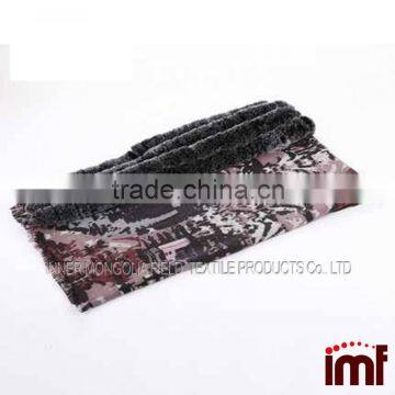 Wholesale Wool Scarf With Rex Rabbit Fur photo-3