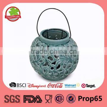 Wholesale Cheap Round Shape Ceramic Candle Holder