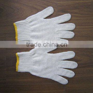 safety glove,7gauge,natural white,Loop-out terry cloth,knit