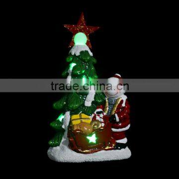 Antique Lantern Lighted Ceramic Christmas Village Houses With LED Lights