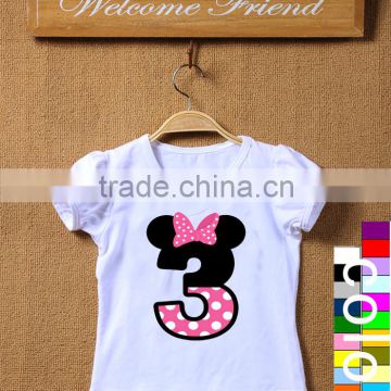 children tshirt girls birthday t-shirt dresses kids clothing birthday tees                        
                                                Quality Choice