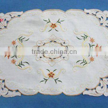 100%polyester embroidery doily houseware household textile