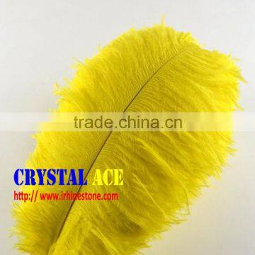 Yellow Colour Ostrich Feathers, Ostrich Plumes Feathers, Ostrich Plumes Puffs for Wholesale