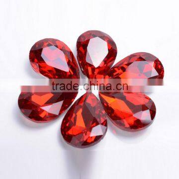 AAA level Crystal droplet glass rhinestone, droplet crystals,droplet glass stone for garment