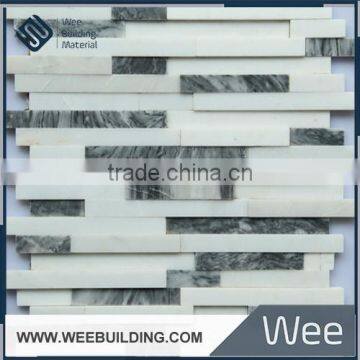 white stone mosaic for bathroom wall tile