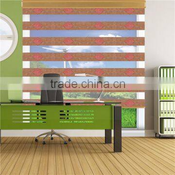 Double layer Korean zebra horizontal blinds fabric and components