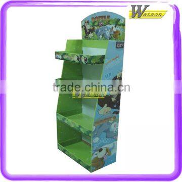 corrugated customized tiered fruit basket cardboard display stand for exhibition new product