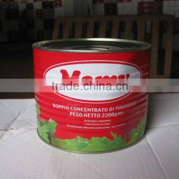 Factory cheap canned tomato paste 2200g hard open lid