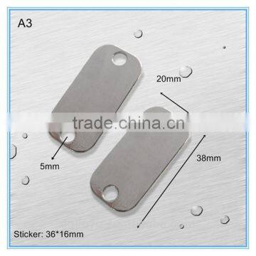 stainless steel shoelace charm/metal flag shoelace charm for shoe decoration