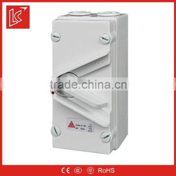 Newest Australian standards waterproof three-phase isolation switch, ip65 weatherproof isolating switch disconnector