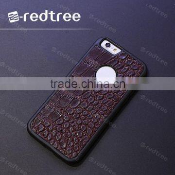 crocodile leather sublimation tpu+leather fashion design phone case