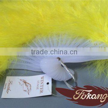 Natural Craft Marabou Turkey Feather Large Hand Fans photo-2
