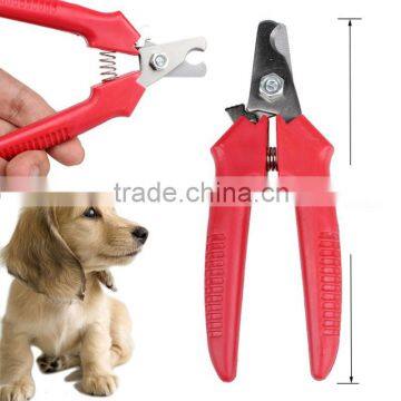 Pets Cat Red Pet Dog Toe Nail Clipper Grooming Trimmer Cat Dog Scissors Stainless Steel Blade Cutter