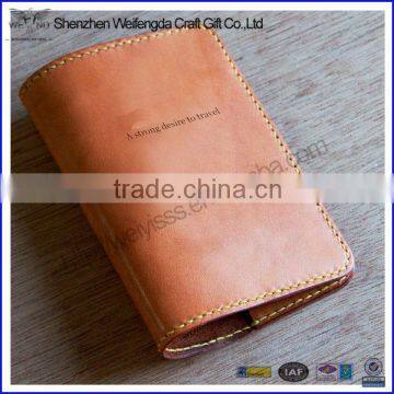 high quality PU leather passport travel wallet case card holder
