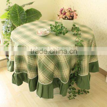 100% Polyester TC CVC WATER RESISTANT Table Cloth for Round Table photo-6