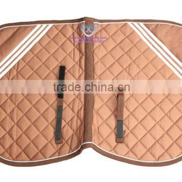 Brown Cotton Drill Saddle Pad.