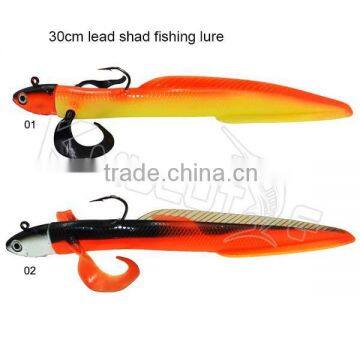 CHGFLYINGEEL factory price wholesale big size soft fishing lure with hook lead jigs