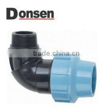 Elbow with threaded male take off