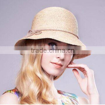 Women Beach Style Ribbon Multi-colors China Straw Hat