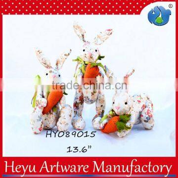 Handmade Craft Floral Rabbit for Easter Decoration and Gift