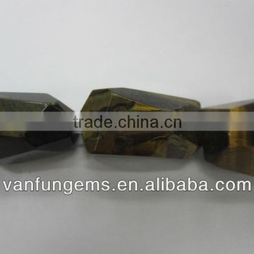 Tigereyes faceted tumble natural stone