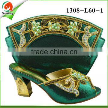 1308-L60 wholesale african matching shoes and bags